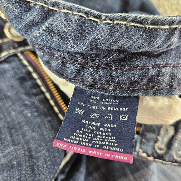 Vigoss Denim Shorts Womens 24 Blue Dallas Cut Off Frayed Hem Distressed Jean - Picture 6 of 16